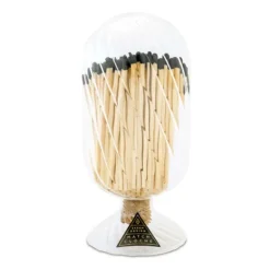 Marie Dumas Small Ribbed Cloche with Black Matches