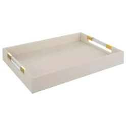 Marie Dumas Small Shagreen White Tray