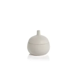 Marie Dumas Small White Ceramic Canister