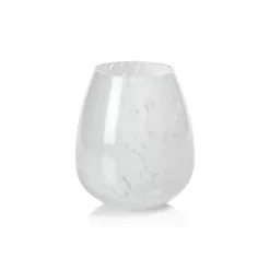 Marie Dumas Small White Confetti Vase