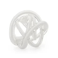 Marie Dumas Small White Glass Knot Ball
