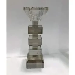 Marie Dumas Smoke Crystal Candle Holder