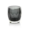 Marie Dumas Smoke Cut Glass Vase