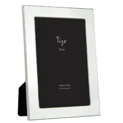 Marie Dumas Smooth Silver Frame with Fold 5x7