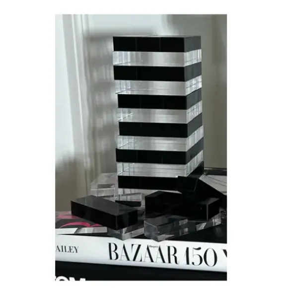 Marie Dumas Something Neon Jenga - Black
