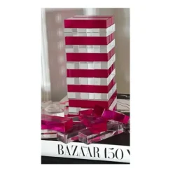 Marie Dumas Something Neon Jenga - Hot Pink