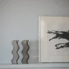 Marie Dumas Something Neon Smoke Bonnie & Clyde Set/2 Candle Holders