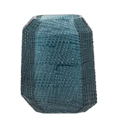 Marie Dumas Soto Small Etched Blue Vase