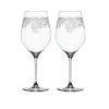 Marie Dumas Spiegelau Arabesque Bordeaux Glass Set of 2