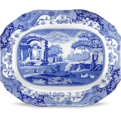 Marie Dumas Spode Blue Italian Medium Oval Platter