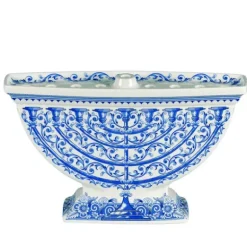 Marie Dumas Spode Blue Italian Menorah