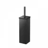 Marie Dumas Square Matte Black Toilet Brush Holder