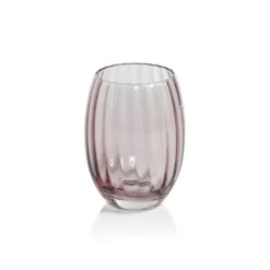 Marie Dumas Stemless Pink Glass