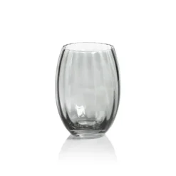 Marie Dumas Stemless Smoke Glass