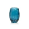 Marie Dumas Stemless Teal Glass