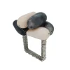 Marie Dumas Stone Cluster Napkin Rings Set of 4