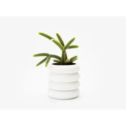 Marie Dumas Tall White Stacking Planter