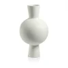 Marie Dumas Tall White Stoneware Vase