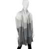 Marie Dumas Three Tone Grey Cashmere Scarf