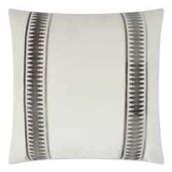 Marie Dumas Tibes Square Striped Grey Pillow 24 x 24