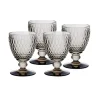 Marie Dumas Villeroy & Boch Smoke Boston Set of 4 Goblets