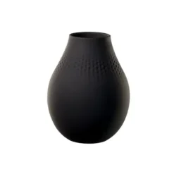 Marie Dumas Villeroy & Boch Tall Black Perle Collier Vase