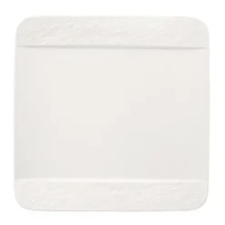 Marie Dumas Villeroy & Boch White Rock Square Dinner Plate
