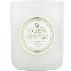Marie Dumas Voluspa Eucalyptus White Sage Classic Candle