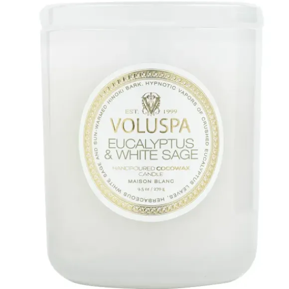 Marie Dumas Voluspa Eucalyptus White Sage Classic Candle