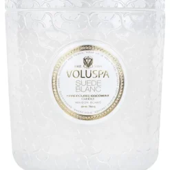 Marie Dumas Voluspa Suede Blanc Luxe Candle