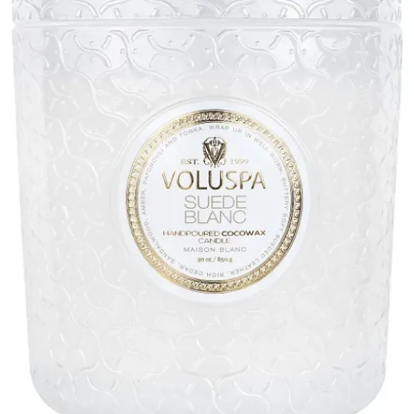 Marie Dumas Voluspa Suede Blanc Luxe Candle