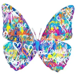 Marie Dumas Wall Art - Large White Butterfly