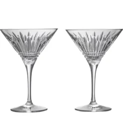 Marie Dumas Waterford Lismore Martini Set