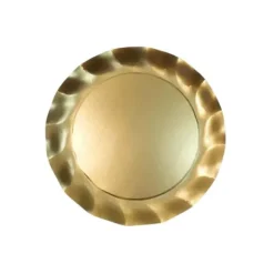 Marie Dumas Wavy Gold Charger Plates