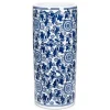 Marie Dumas White & Blue Patterned Umbrella Stand
