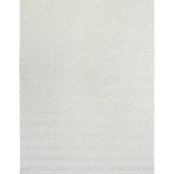 Marie Dumas White Basketweave 2x4 Rug