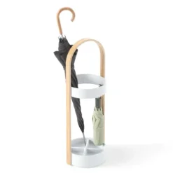 Marie Dumas White Bella Umbrella Stand