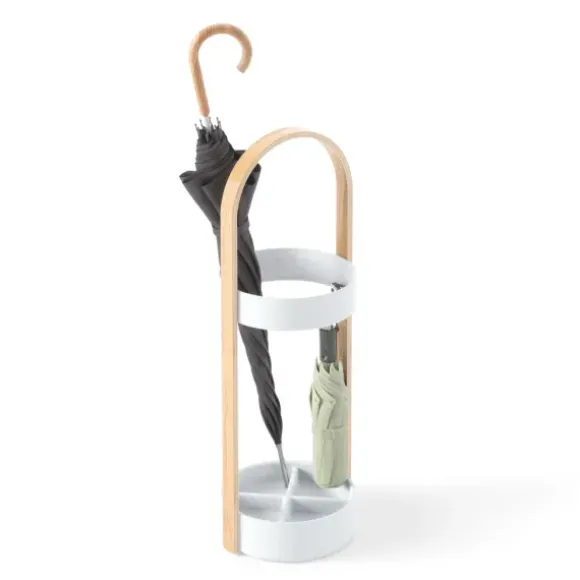 Marie Dumas White Bella Umbrella Stand