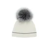 Marie Dumas White Contrast Hat
