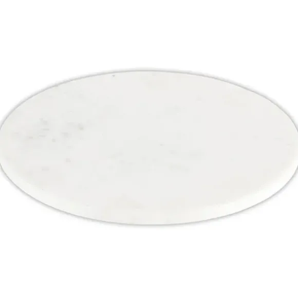 Marie Dumas White Marble Lazy Susan