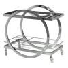 Marie Dumas Wine Server Cart Bright Chrome