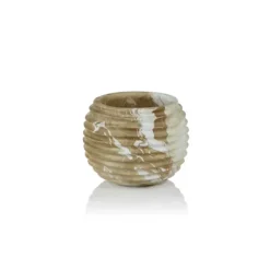 Marie Dumas Wood Latte Medium Pot