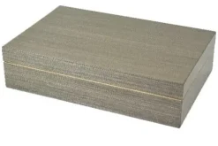 Marie Dumas Wooden Lacquered Box - Grey