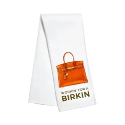 Marie Dumas Workin' For A Birkin' Kitchen Towel