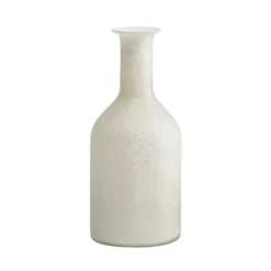 Marie Dumas Zen Small White Gold Glass Vase