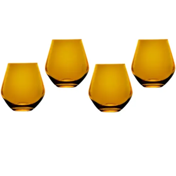 Marie Dumas Zenith Amber Stemless S/4