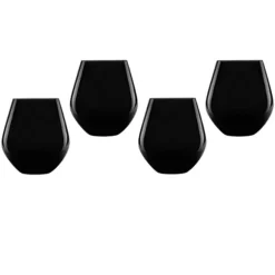 Marie Dumas Zenith Black Stemless S/4