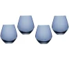 Marie Dumas Zenith Blue Stemless S/4